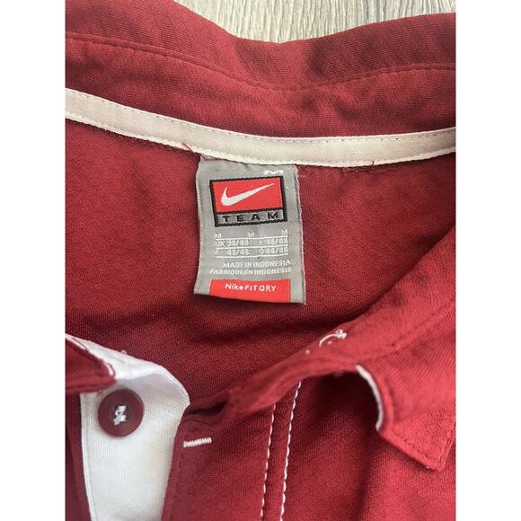 Vintage Nike Team Oklahoma Sooners Maroon Polo Shirt Men's Medium - Picture 3 of 5